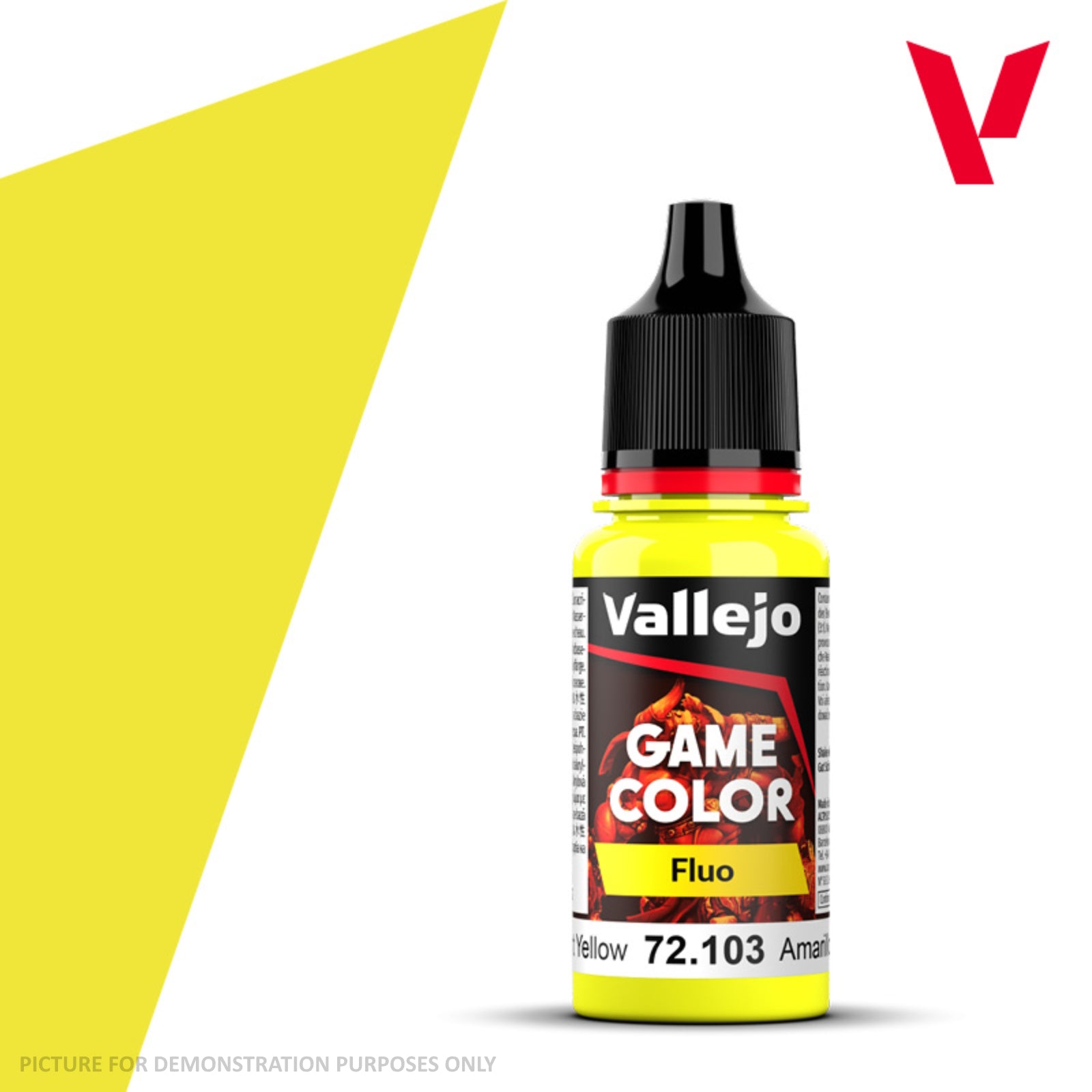 Vallejo Game Colour Fluo - 72.103 Yellow 18ml